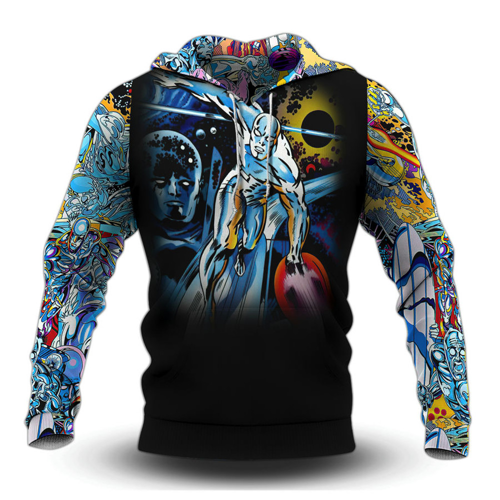 MARVEL COMICS SILVER SURFER ALL OVER PRINT HOODIE 3D