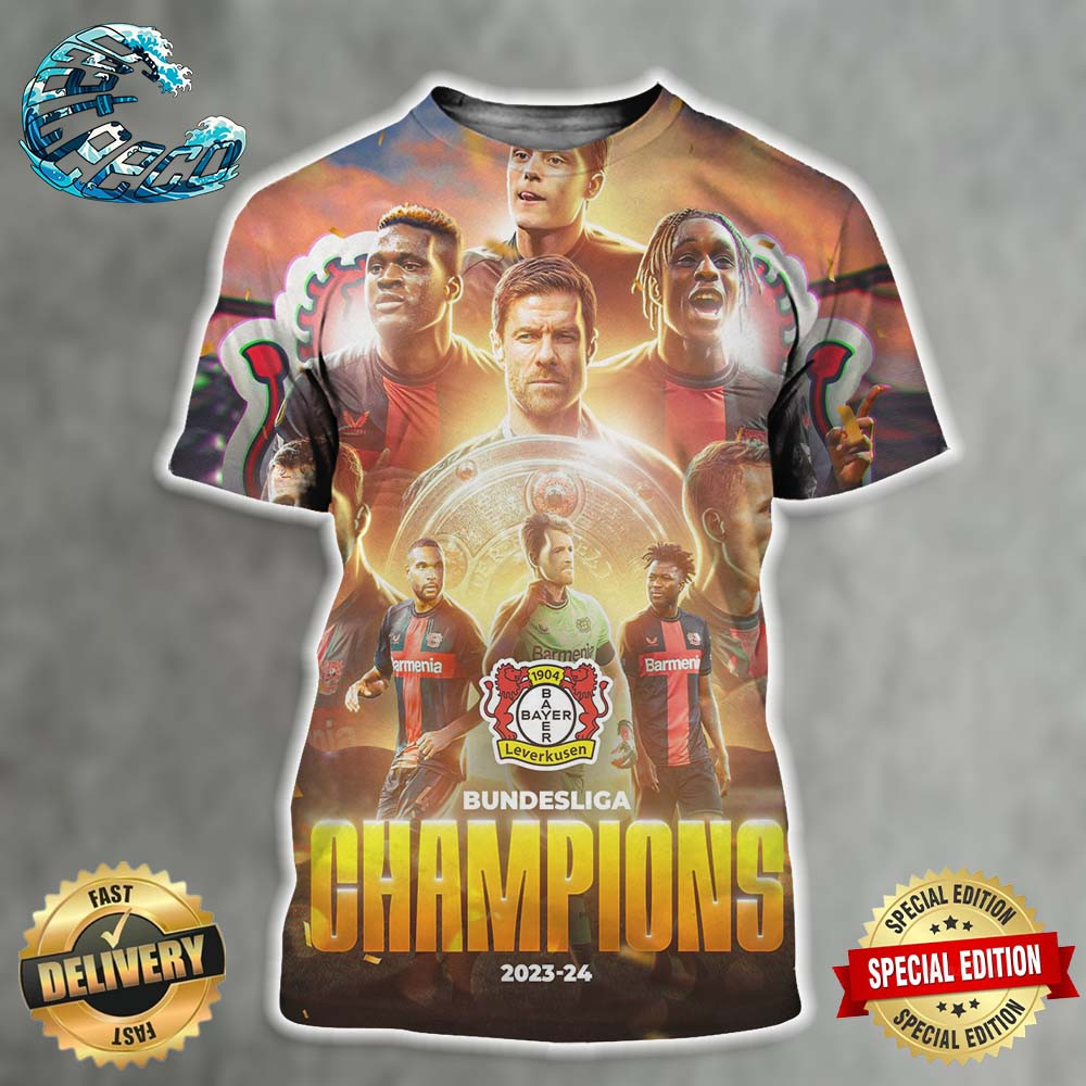 Bundesliga Champions Is King Bayer Leverkusen All Over Print Shirt