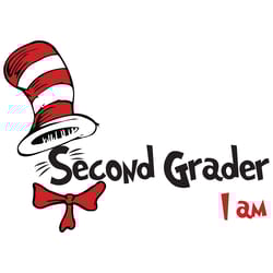 second grader i am svg, dr seuss svg, dr seuss book, dr seuss vector, seuss second grader, seuss svg, seuss book svg