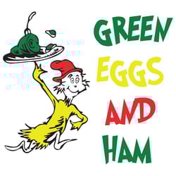 dr seuss green eggs and ham svg, dr seuss svg, dr seuss vector, dr seuss clipart, dr seuss green eggs, sam i am svg,