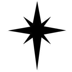 nativity star svg - christmas svg - nativity svg for cricut - svg for silhouette - starburst svg- nativity clip art