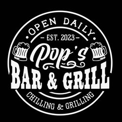 pops bar and grill svg pops bar grill svg barbecue svg, grilling svg, pops bar svg, father's day gift svg, bbq cut file