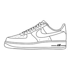 sneakers outline - trainers shoes kicks dunk - svg png jpg dxf eps ai pdf - clipart, vector, cricut - instant download