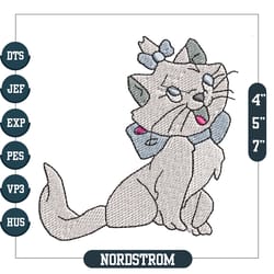 lady kitty aristocats marie embroidery