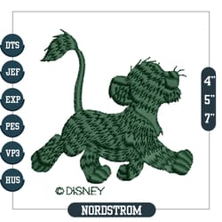 disney lion king baby simba embroidery, embroidery machine files