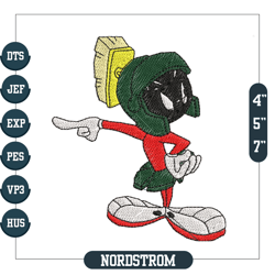 marvin the martian embroidery, embroidery design