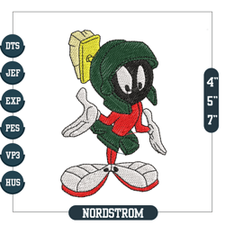 marvin the martian design embroidery, embroidery design