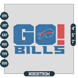 Buffalo Bills Go embroidery design, Buffalo Bills embroidery, NFL embroidery, sport embroidery, embroidery design