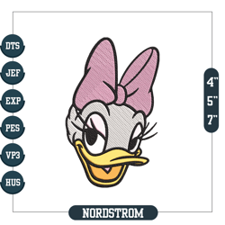 daisy duck embroidery design, digital embroidery,embroidery files, digital embroidery design