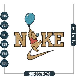 nike winnie the pooh embroidery designs ,digital embroidery,embroidery files, digital embroidery design
