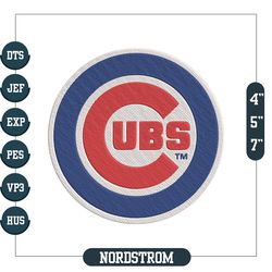 chicago cubs logo embroidery,embroidery files, digital embroidery design