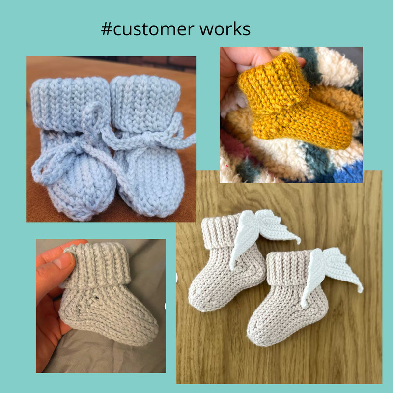 Crochet Baby Socks Pattern Warm Winter Socks Newborn Baby Girl Boy Unisex 3 Sizes Up Newborn To 12 Months 7