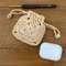 Easy Crochet Airpods Case Pattern Straw Raffia Pouch Granny Square Earphone Case For Beginners 3
