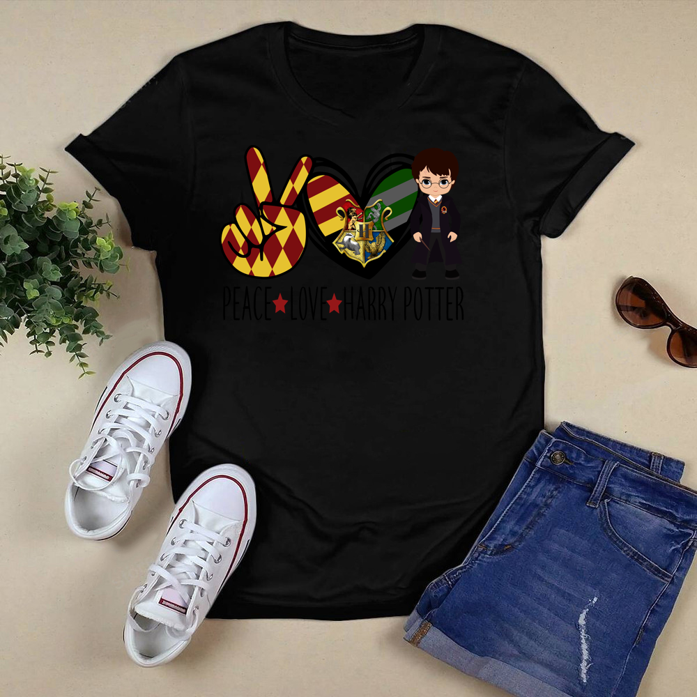 Peace Love Harry Potter Shirt.png