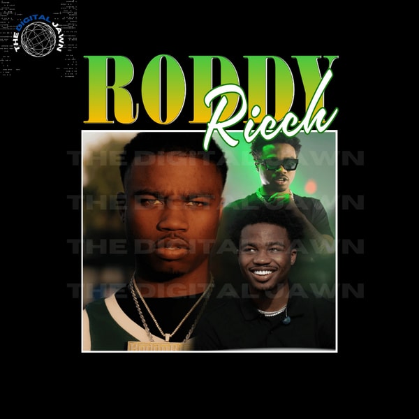 Roddy Ricch - T shirt Png - Bootleg T-shirt PNG - Shirt Des | Inspire ...