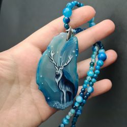 deer necklace