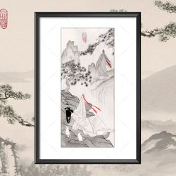Art Print Day dreams inspired by Mo Dao Zu Shi / A4 / Forget About Regrets / Lan Wangji / Wei Wuxian