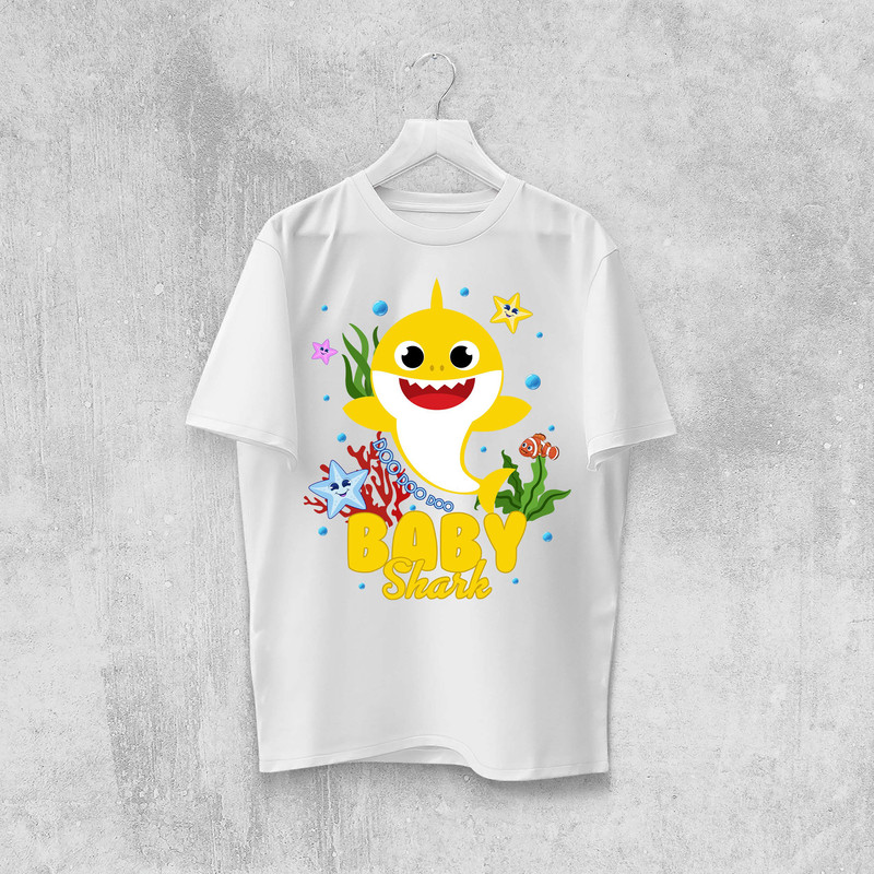 Baby Shark Family Bundle Png Baby Shark Family Baby Shark Birthday PngBaby Shark Birthday Outfit Fa 1