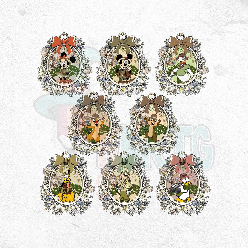 Mirror Animal Kingdom PNG Family Vacation 2025 Bundle Safari Vacation Mirror Coquette Png Leopard M 0