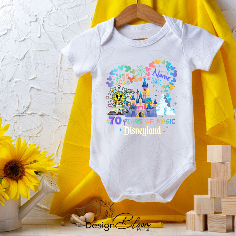 Custom 70th Anniversary Disney California Adventure Park Family Trip Match Minnie Mickey Celebratio