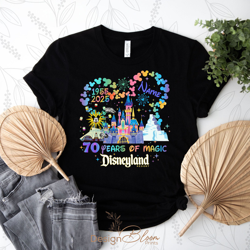 Custom 70th Anniversary Disney California Adventure Park Family Trip Match Minnie Mickey Celebratio