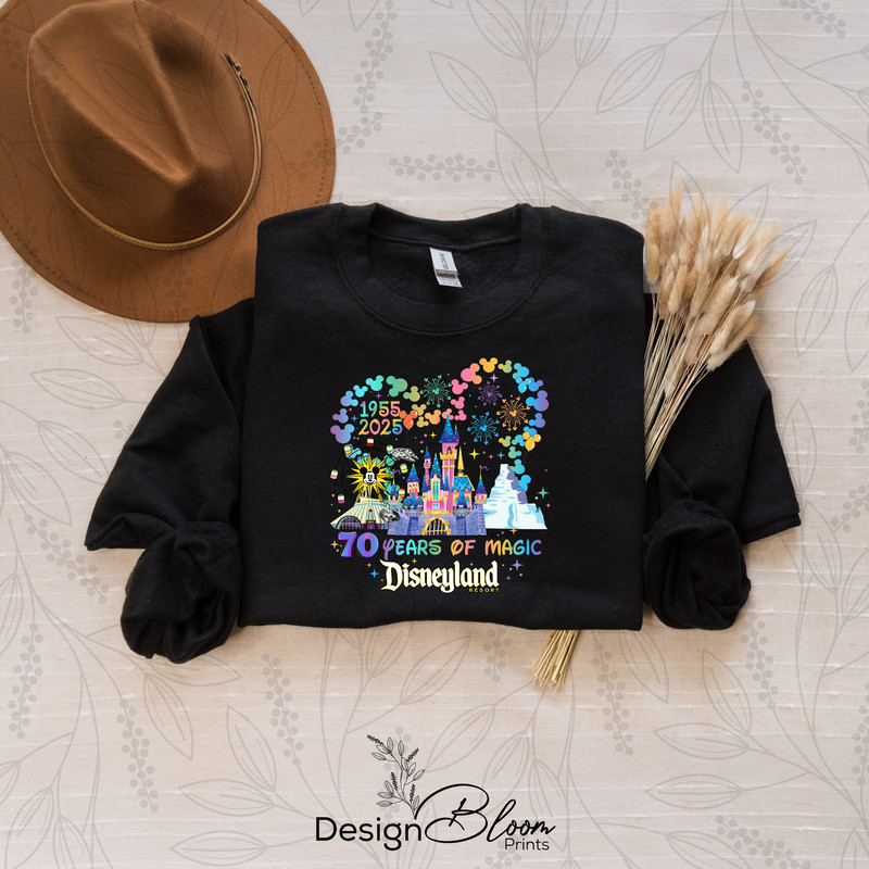 Custom 70th Anniversary Disney California Adventure Park Family Trip Match Minnie Mickey Celebratio