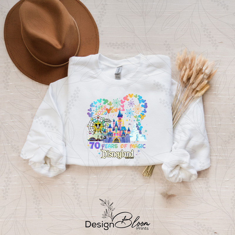 Custom 70th Anniversary Disney California Adventure Park Family Trip Match Minnie Mickey Celebratio