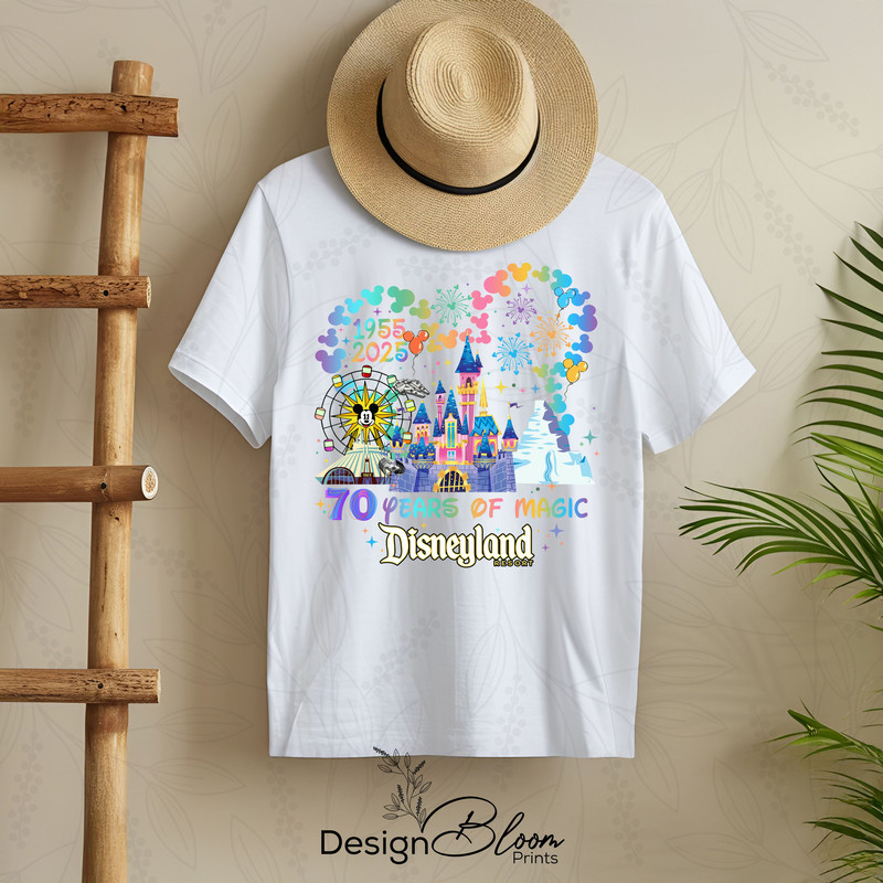 Custom 70th Anniversary Disney California Adventure Park Family Trip Match Minnie Mickey Celebratio