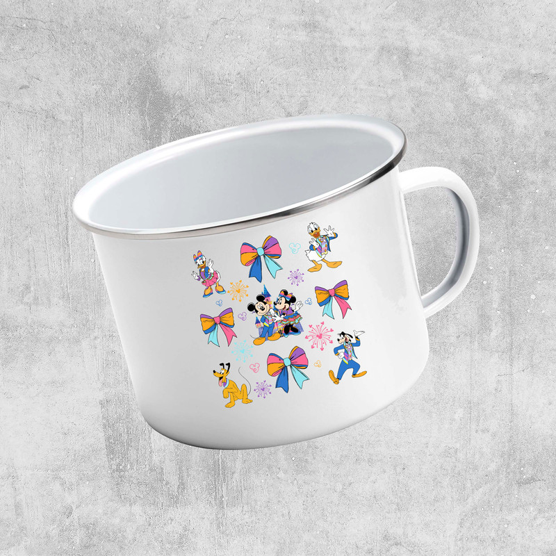 70th Years Of Disney Coquette AnniversaryMickey And Friends Bow Celebration Png Magic Kingdom Png 7