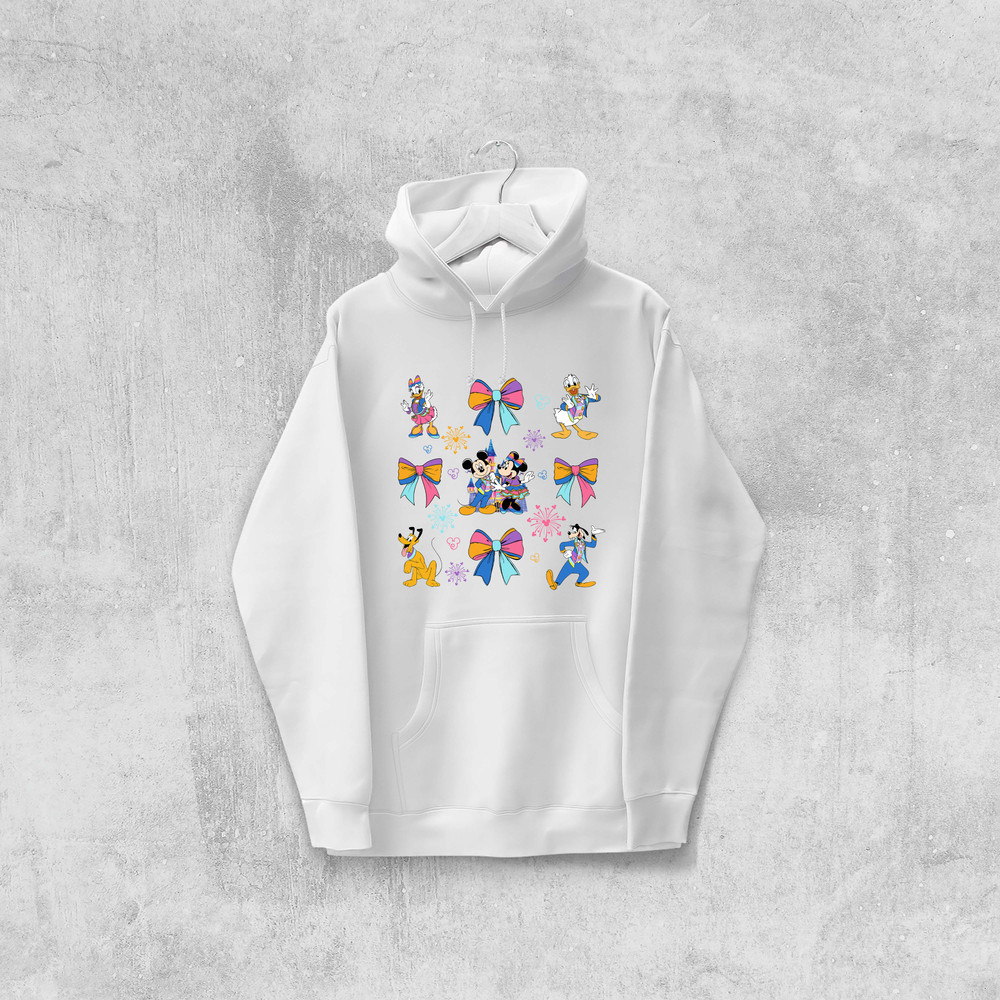 70th Years Of Disney Coquette AnniversaryMickey And Friends Bow Celebration Png Magic Kingdom Png 4