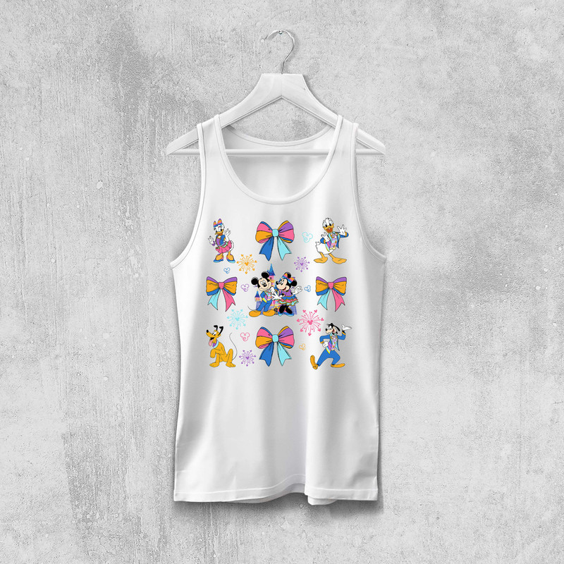 70th Years Of Disney Coquette AnniversaryMickey And Friends Bow Celebration Png Magic Kingdom Png 5