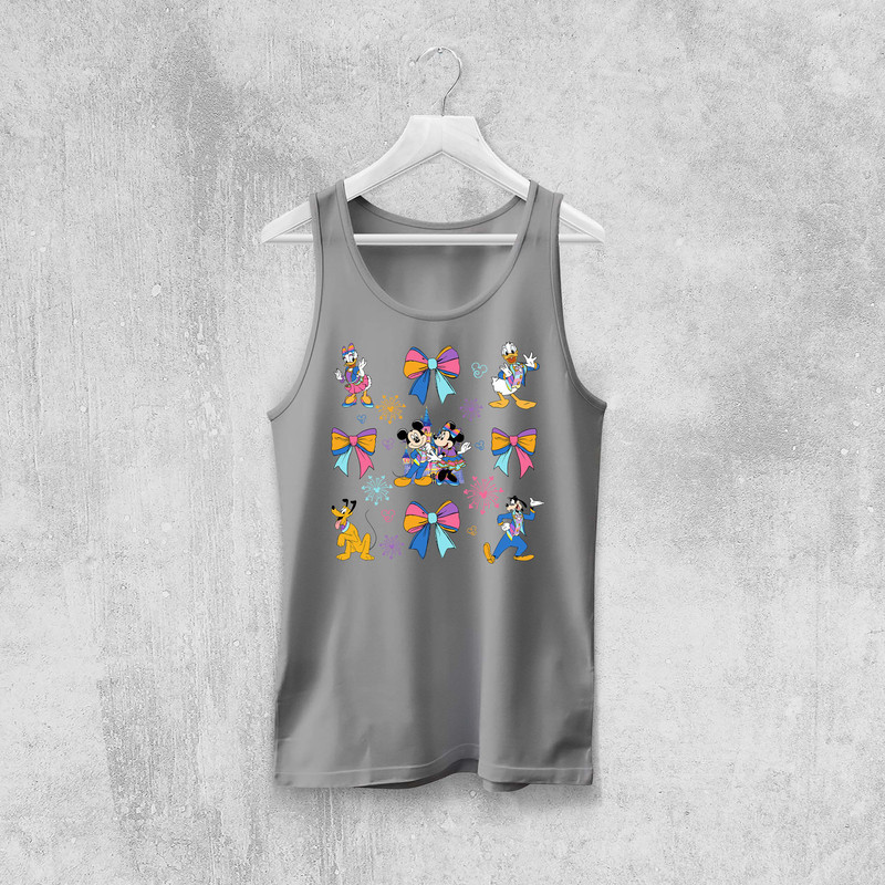 70th Years Of Disney Coquette AnniversaryMickey And Friends Bow Celebration Png Magic Kingdom Png 6