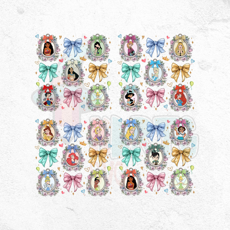 Magical Mirror Belle Beast Bow Png Bundle Princess Family Png Princess Belle Coquette Png Magical M 0