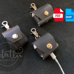Apple Airpods case - Leather pattern - PDF Download - DXF Download