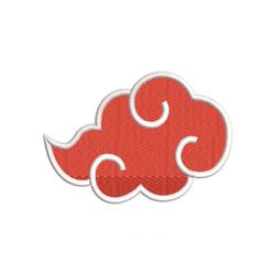 embroidery pattern naruto akatsuki cloud png