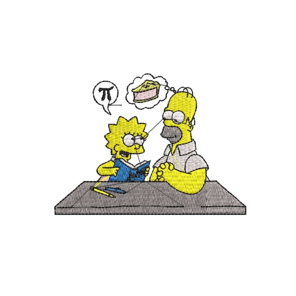 Simpsons Rdrr Math Joke The Simpsons Mathematics Embroidery Png | Inspire Uplift
