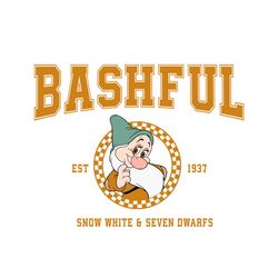 bashful disney snow white and 7 dwarfs est 1937 svg