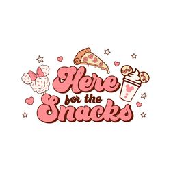 here for the snacks disney valentine svg