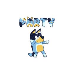 party bandit heeler bluey dad puppy family svg