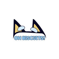 oh biscuits bluey heeler puppy ears svg