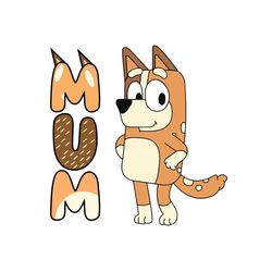mum bluey chilli heeler dog family svg