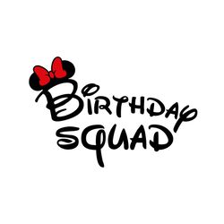 disney minnie mouse ears birthday squad svg