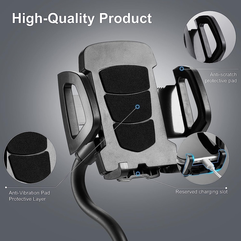 Car Cup Holder Phone Mount, Upgrade Cup Phone Holder for Car, Adjustable Rotation Gooseneck