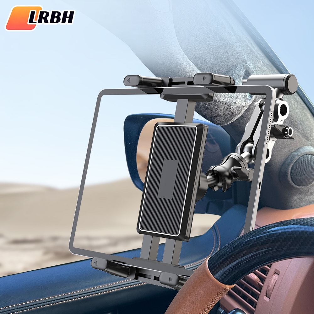 Universal Car A-Pillar Phone Holder, Mount for Trucks, Off-Road Vehicles, Armrests, Handrails, Fits Phones and Tablets