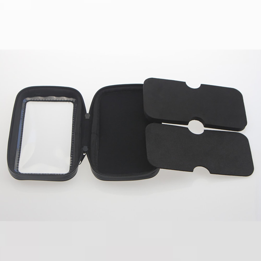 Waterproof Motorcycle Phone Mount Holder With Rain Cover Rotation Motorbike Rearview Mirror Mount F 1