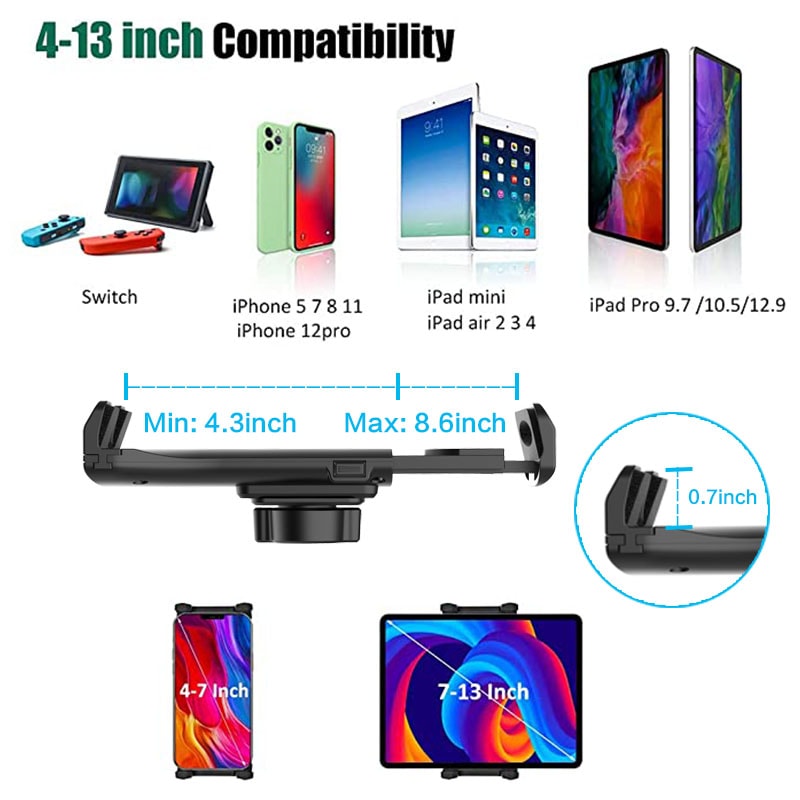 Adjustable Tablet Car Mount Holder Cup Holder Base For Tablets In Car With Heavy Duty Design 1
