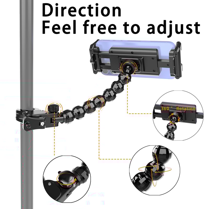 Music Stand Flexible Microphone And Tablet Stand Universal Compatibility 2