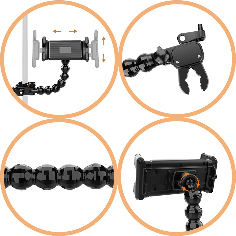 Music Stand Flexible Microphone And Tablet Stand Universal Compatibility 4