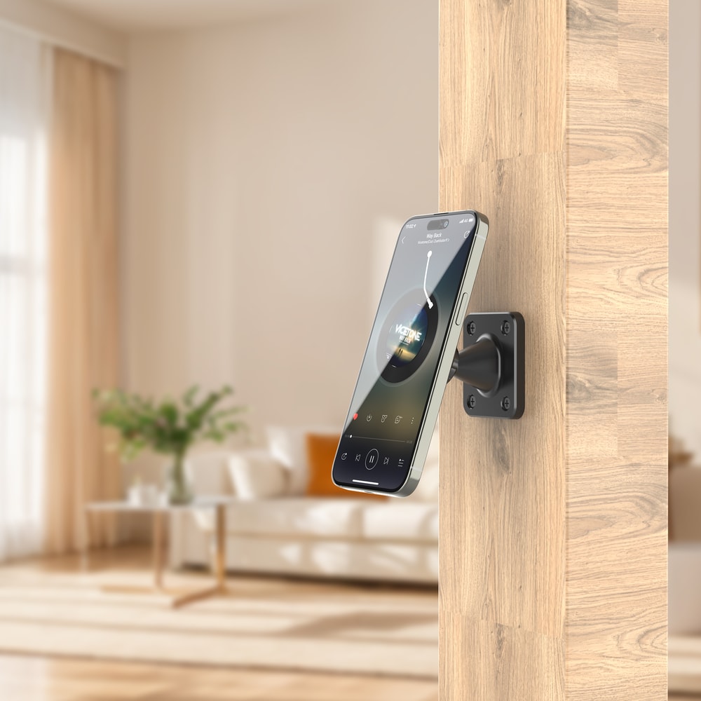 Phone Holder For Truck Car Boat Wall Desk Magnetic Wall Mount Compatible With All Smartphones 3