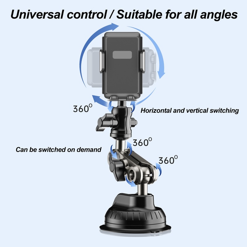 Universal Magic Arm Suction LRBH Car Phone Mount Video Recording Holder 3